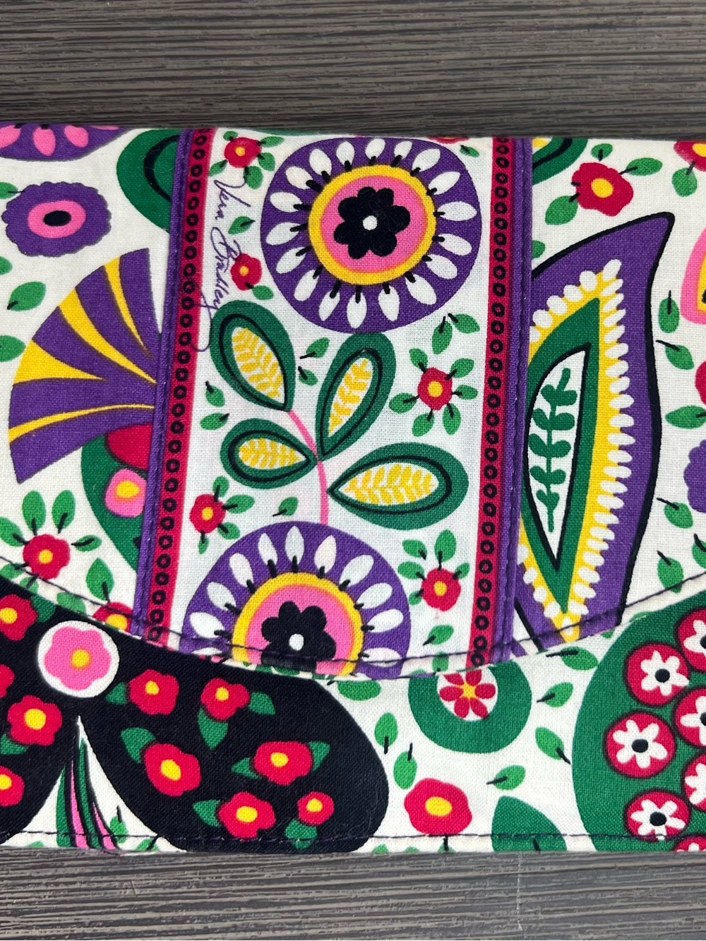 Vera Bradley Floral Travel Envelope Viva La Vera